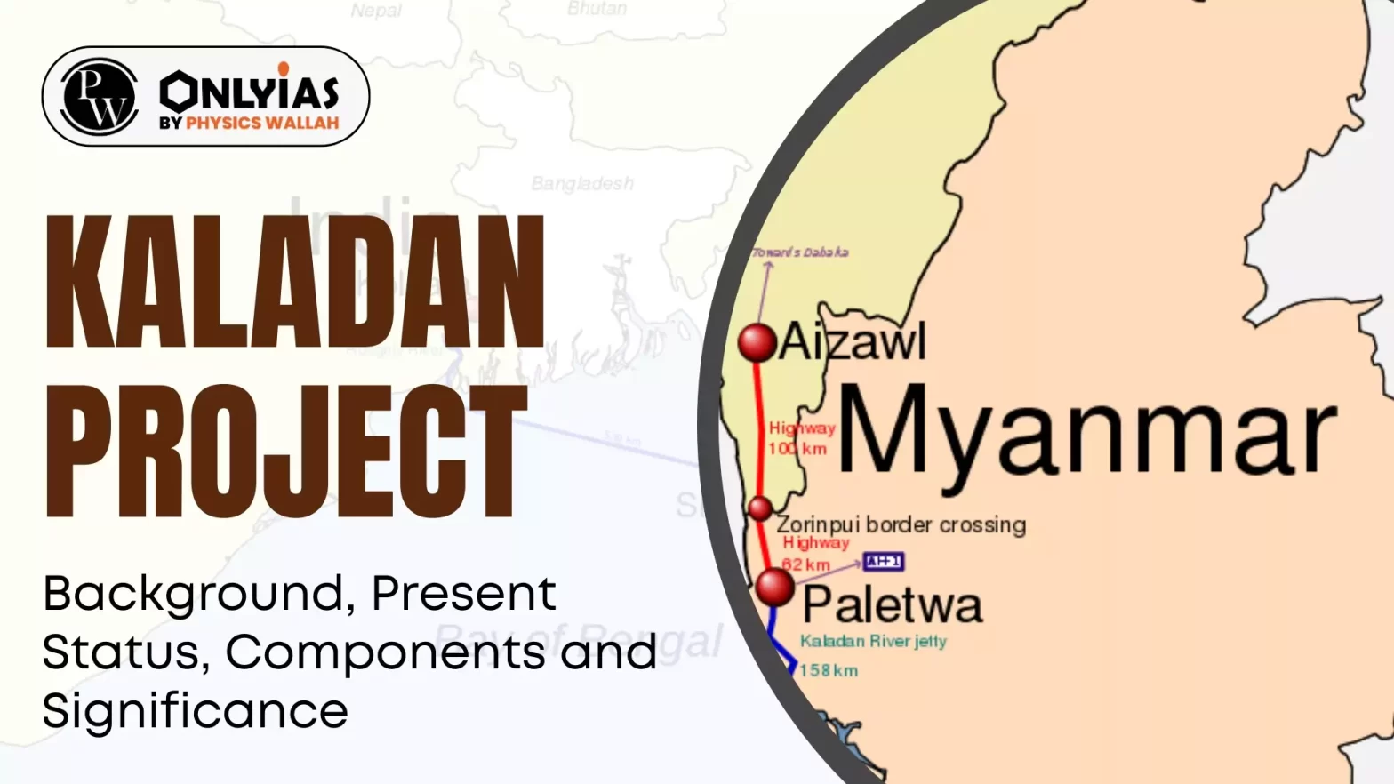 Kaladan Project: Background, Present Status, Components and Significance
