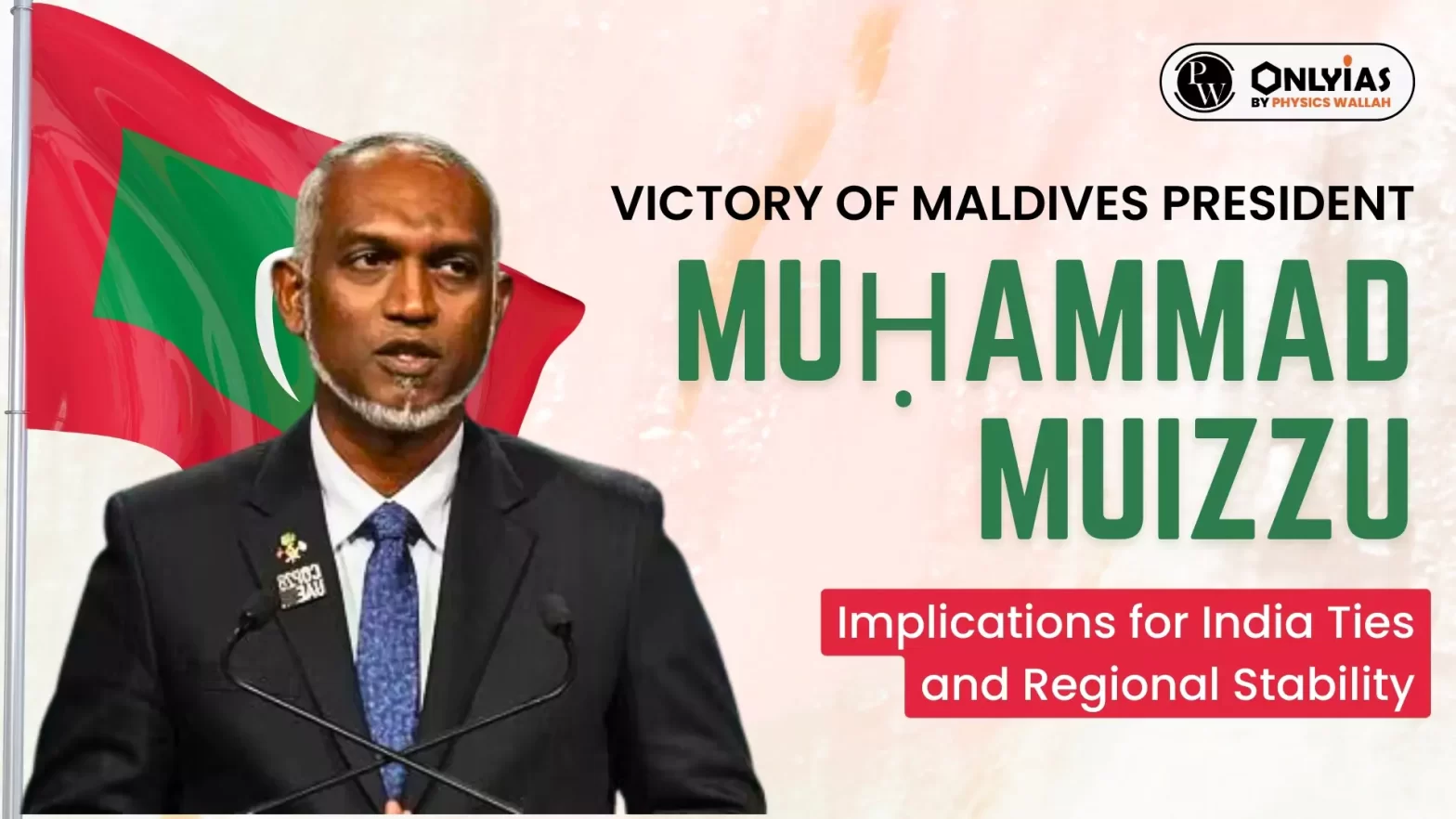 Victory of Maldives President Muḥammad Muizzu: Implications for India Ties and Regional Stability