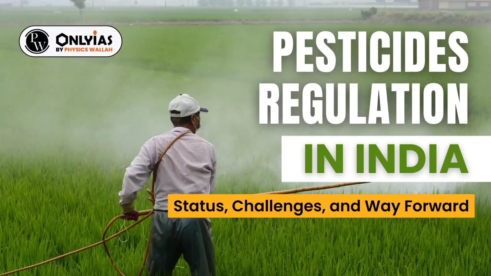 Pesticides Regulation in India: Status, Challenges, and Way Forward