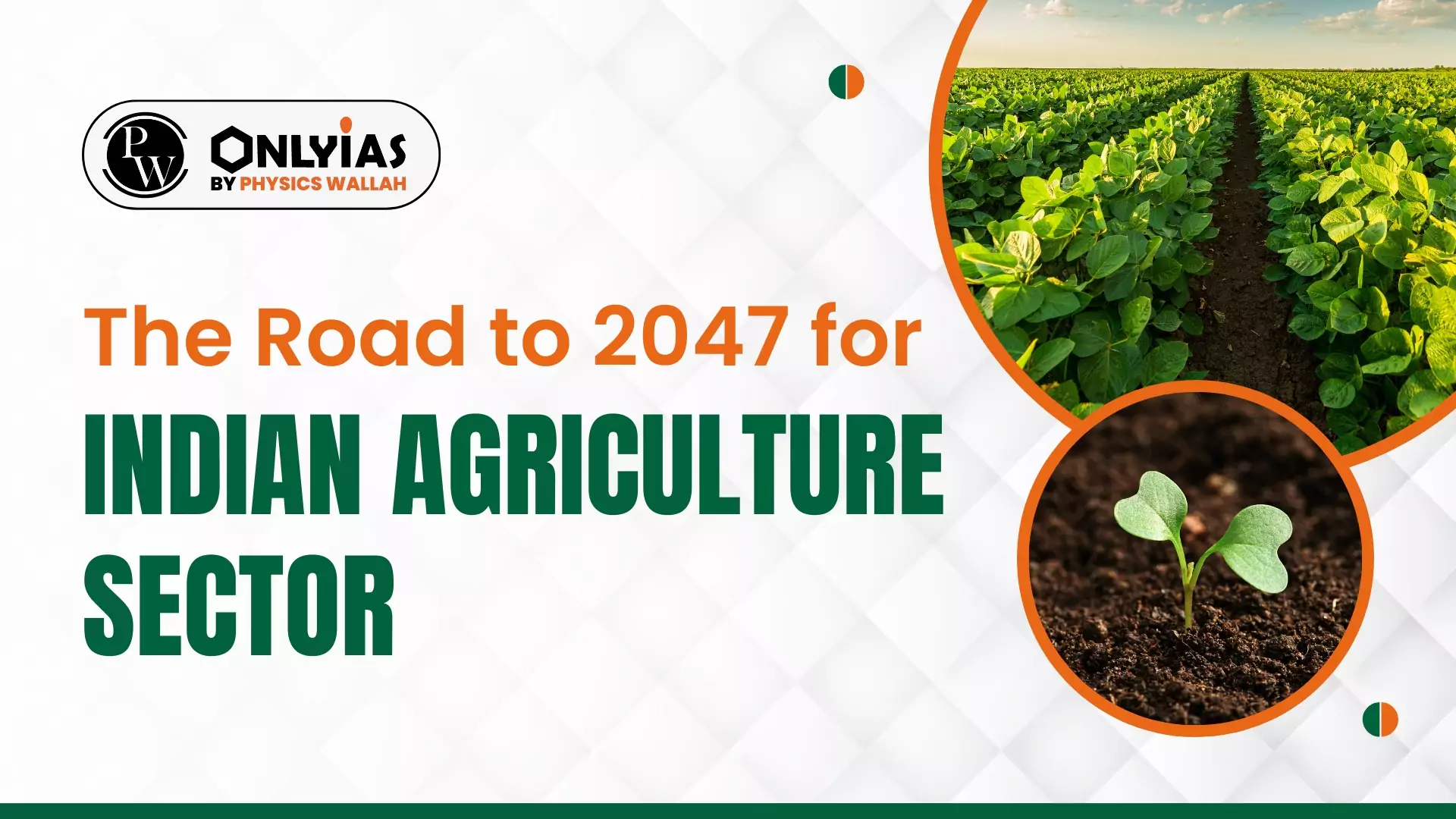 The Road To 2047 For Indian Agriculture Sector PWOnlyIAS