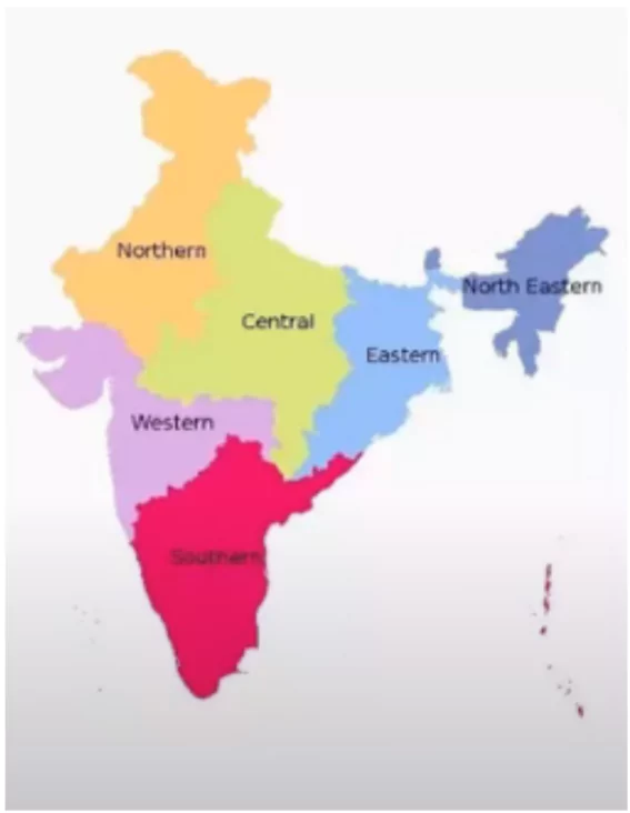 inequality between South and West India