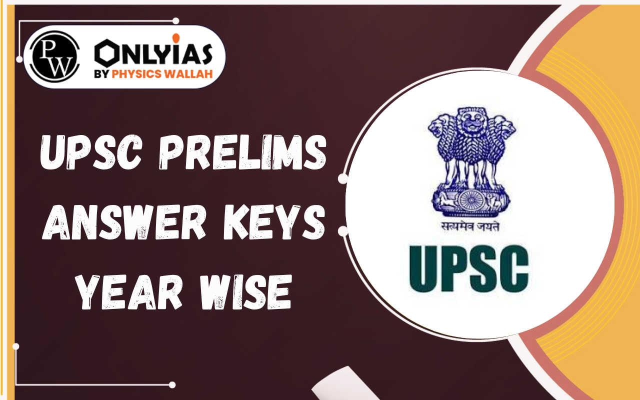 UPSC Prelims Answer Keys Year Wise PDF (2016–2026)- Download Prelims 2026 Provisional Answer Key (Available After Examination)