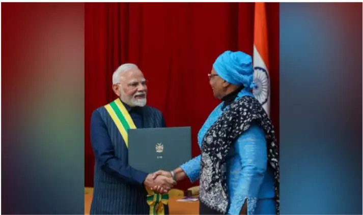 PM Modi Conferred with Namibia's Highest Civilian Award