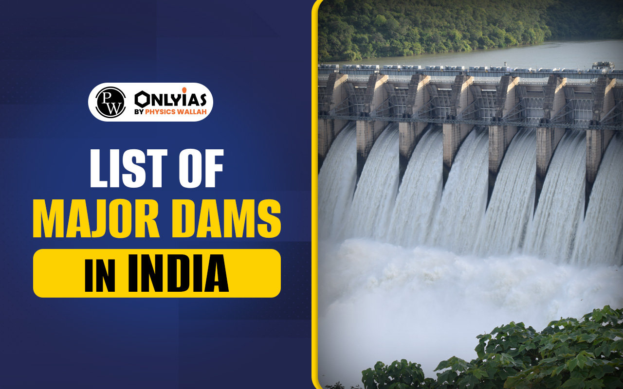 List of Major Dams in India State Wise List 2025