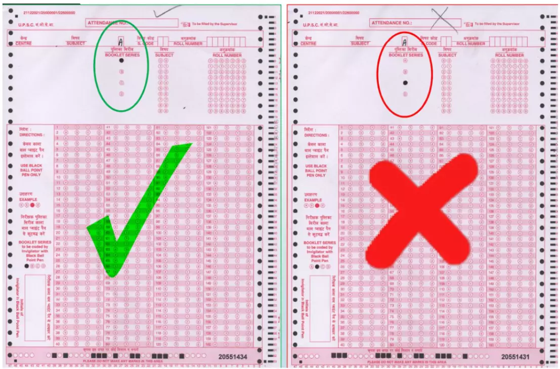 Common Mistakes in Filling OMR Sheet for UPSC Exam