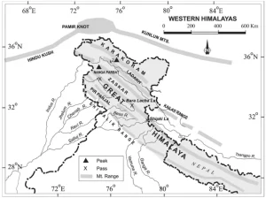 mountain ranges in India 