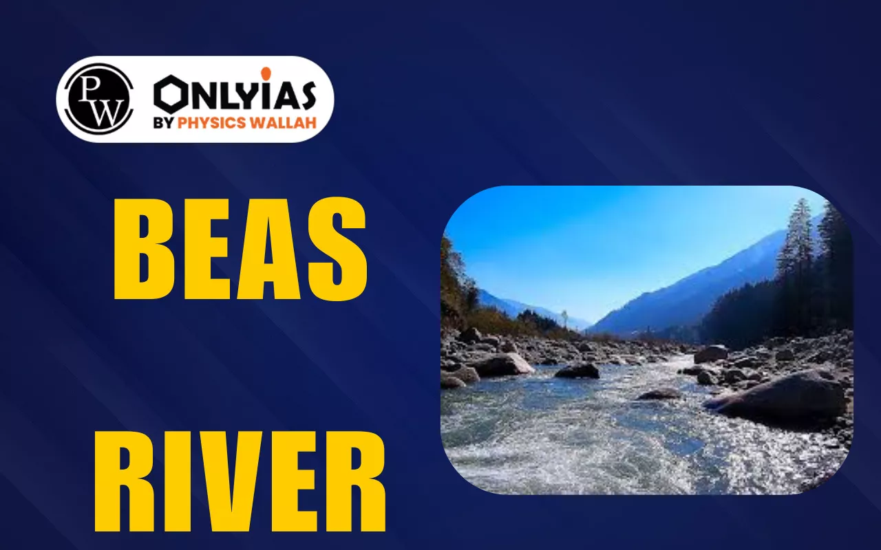 Beas River: Origin, Course, Tributaries, Dams, Basin