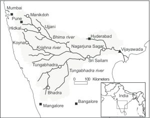 Krishna River Map