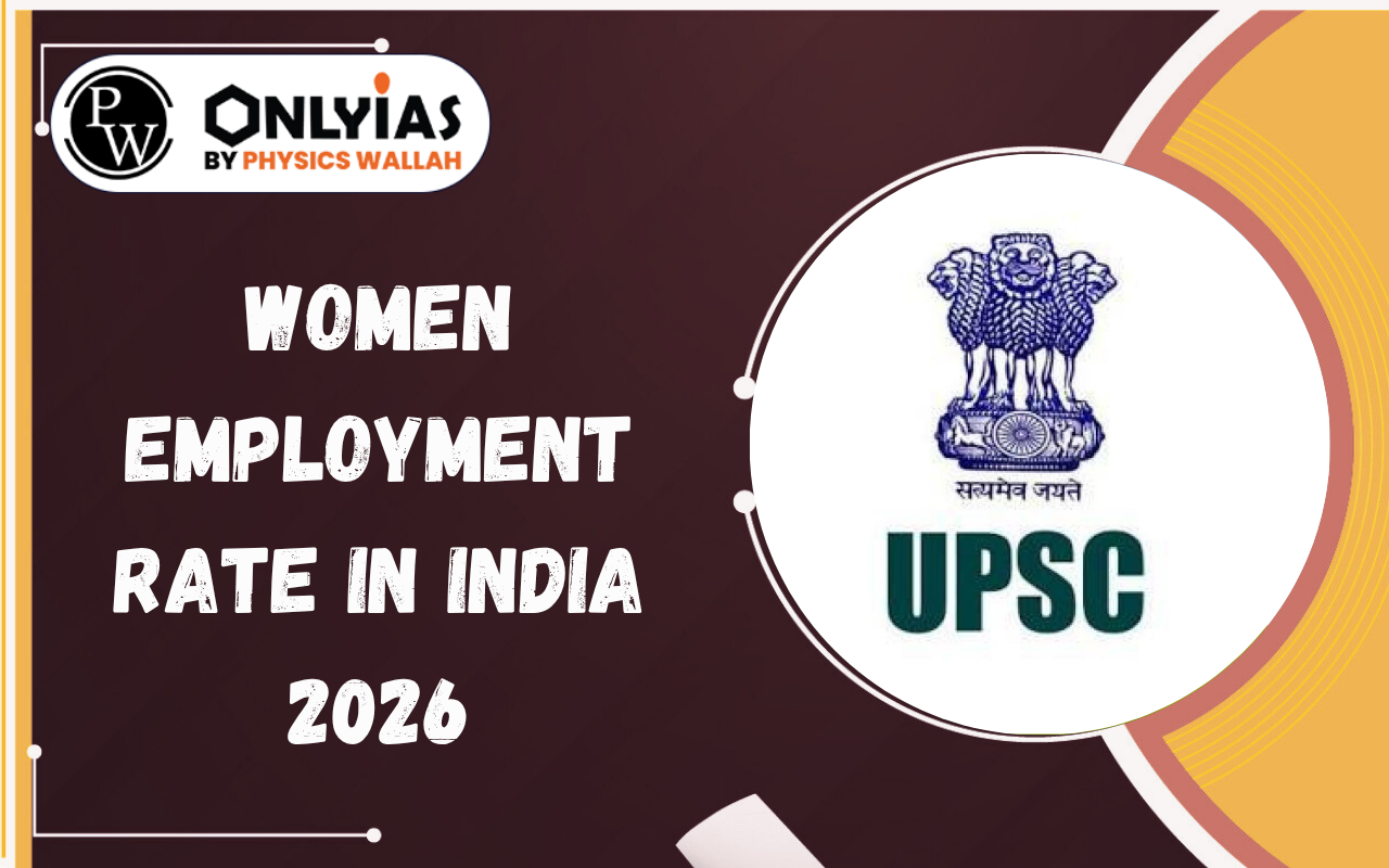 Women Employment Rate in India 2026 – Trends, Challenges, Government Initiatives & PYQs