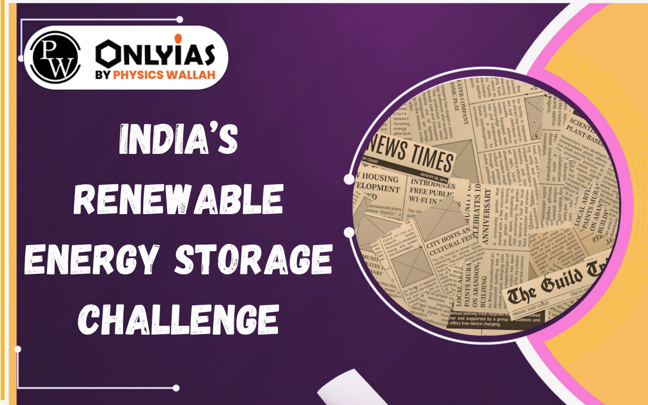 India’s Renewable Energy Storage Challenge: BESS, Pumped Hydro & Grid Stability