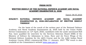 NDA Result 2026