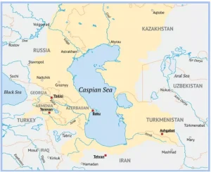 Caspian Sea Shrinking