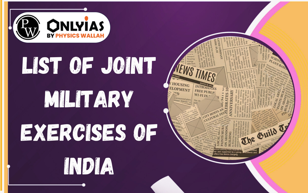 List of Joint Military Exercises of India 2026 Army, Navy, Air Force